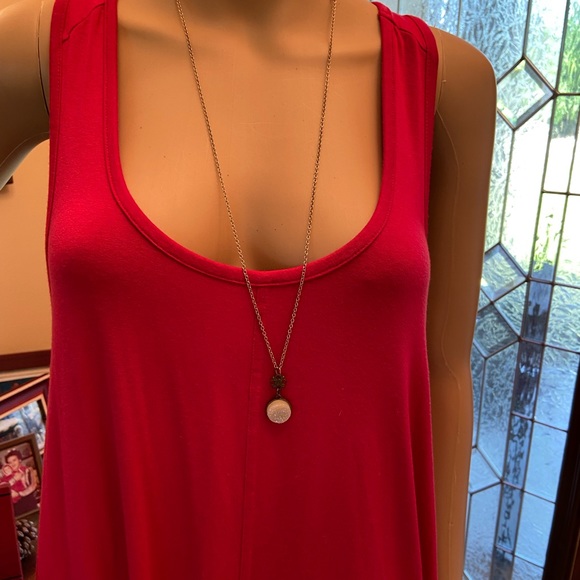 Vince Camuto Raspberry Color Sleeveless Handkerchief dress size  medium - Picture 4 of 9